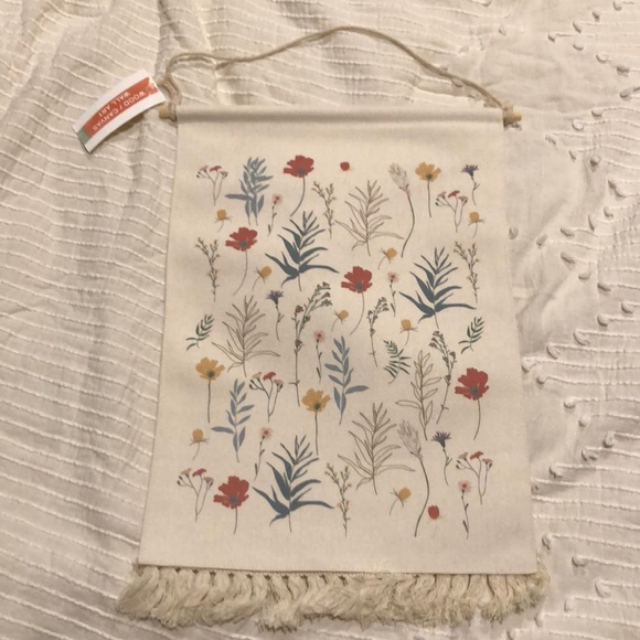 Target Other - NWT Floral Linen Canvas